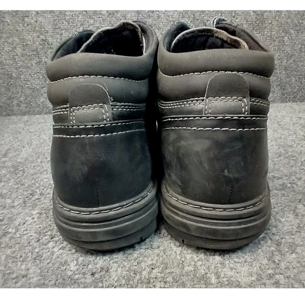 Rockport Hydro-Shield Waterproof Boots Mens 7 Black Leather CI6147 TruTech
